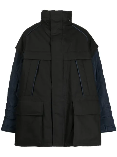 Juun.J zip-up padded jacket Black JC2X39H615