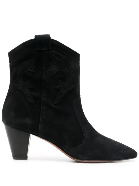 Ba&Sh Casey suede cowboy boots Black 2H22CASE