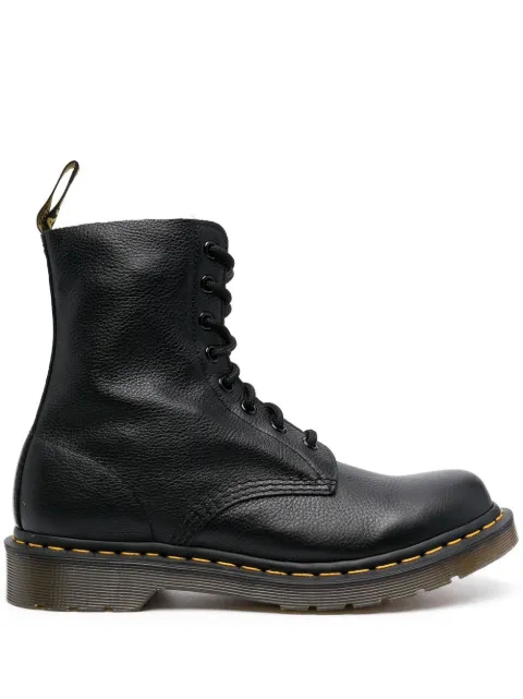 Dr. Martens 1460 Pascal leather combat boots Black 13512006BLKVRGN