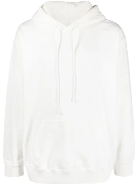 MM6 Maison Margiela graphic-print cotton hoodie White S62GU0081S25537