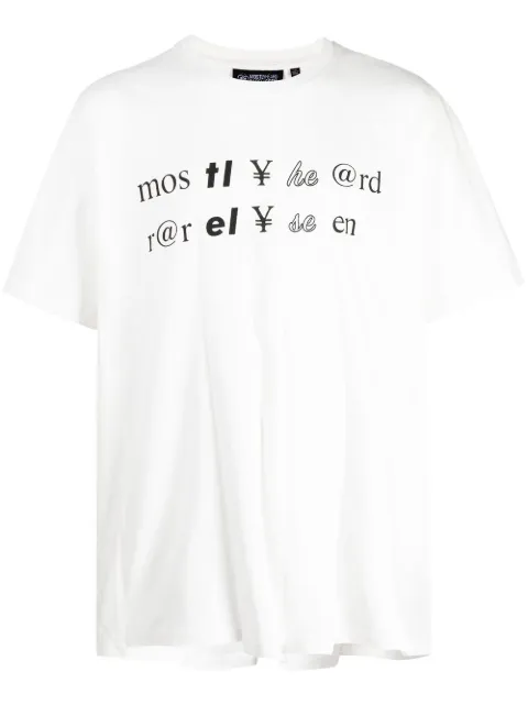Mostly Heard Rarely Seen graphic-print cotton T-shirt White MH08BBT02