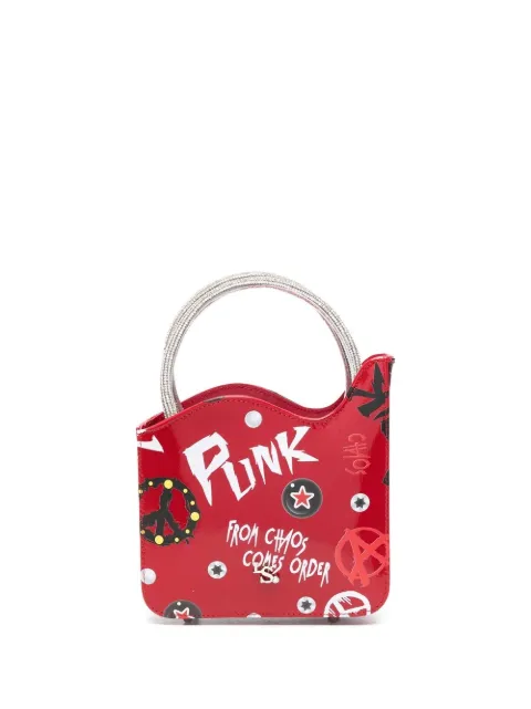 Le Silla Ivy punk-print mini bag Red 9963UBAGXXXXKAP