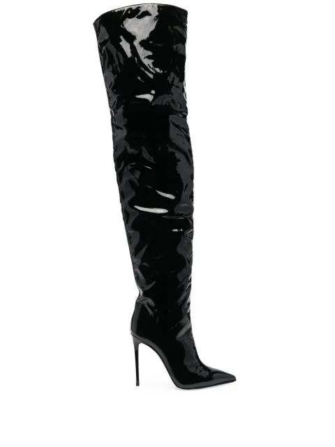 Le Silla Eva thigh-high 120mm boots Black 2234V100R1PPPOL