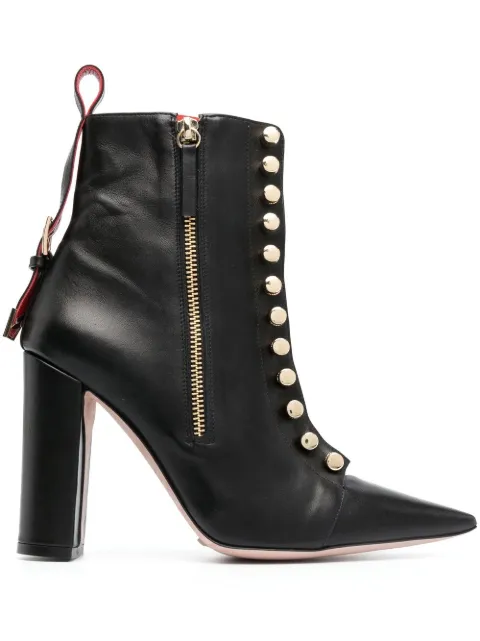 HARDOT buckle-detail leather ankle boots Black HVHLSS10B