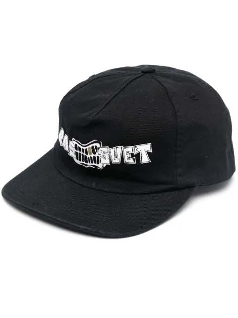 RASSVET motif print snapback cap Black PACC11K011