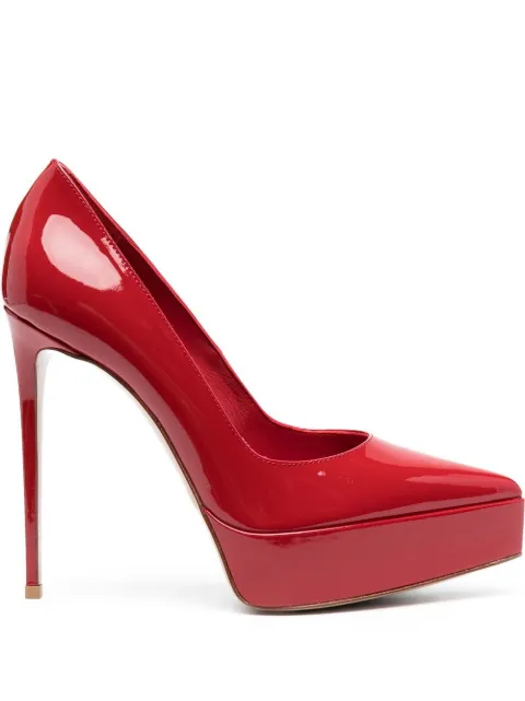 Le Silla Uma 125mm patent-leather pumps Red 2868V090R1PPKAB