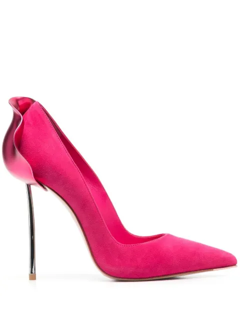 Le Silla Petalo 120mm suede pumps Pink 3120R100L3PPVEL