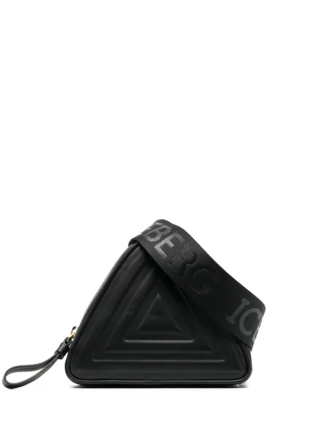 Iceberg leather triangle belt bag Black 72106909