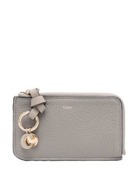 Chloé logo-charm wallet Grey CHC21WP944F57