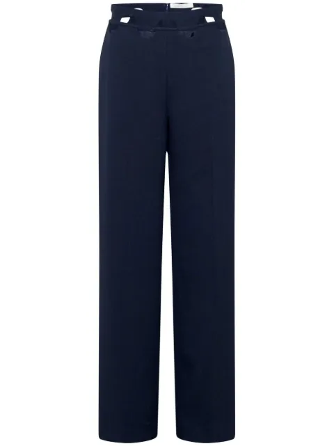 Dion Lee hinge-seam straight trousers Black C2112R23