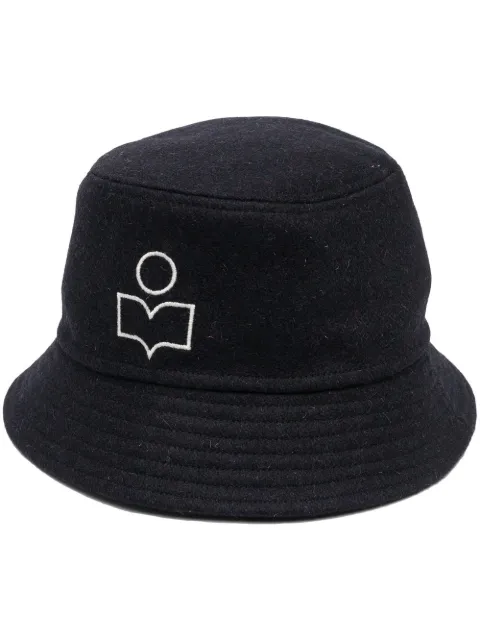ISABEL MARANT logo-print hat Blue CU002622H013A