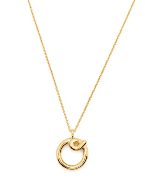 Missoma Curly Molten initial pendant necklace Gold INLGN2NSO