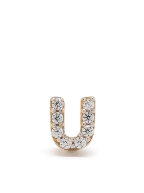 Missoma Initial single stud earring Gold INLGE1CZU