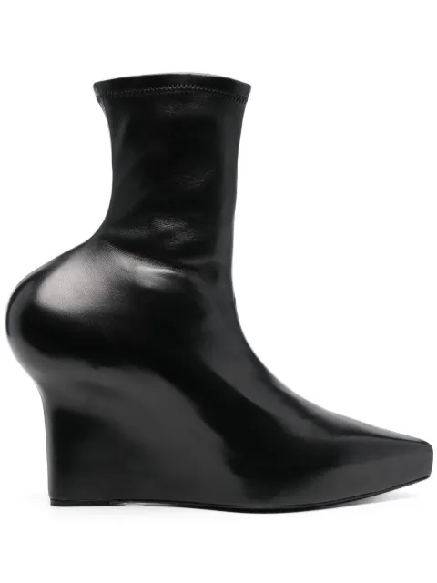 Givenchy sculpted-detail 120mm ankle boots Black BE603YE1J5