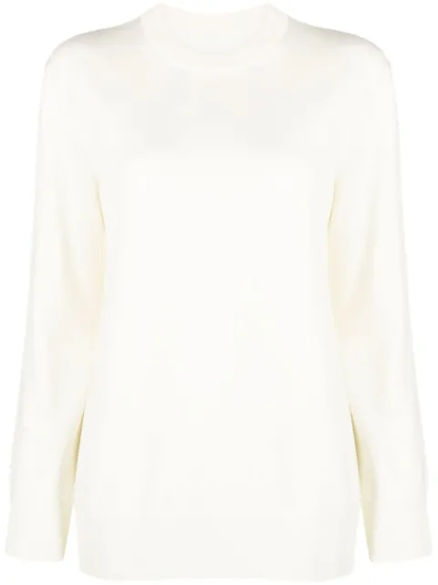 Jil Sander crew-neck wool jumper White J04GP0001J14532