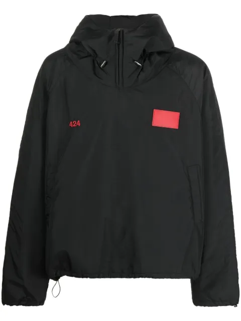 424 logo-patch jacket Black 33424H06NRX226507