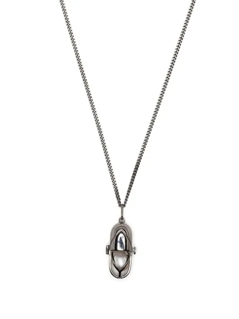 Capsule Eleven Capsule Pearl pendant necklace Silver CAPSULEPEARLPENDANTGUNMETAL