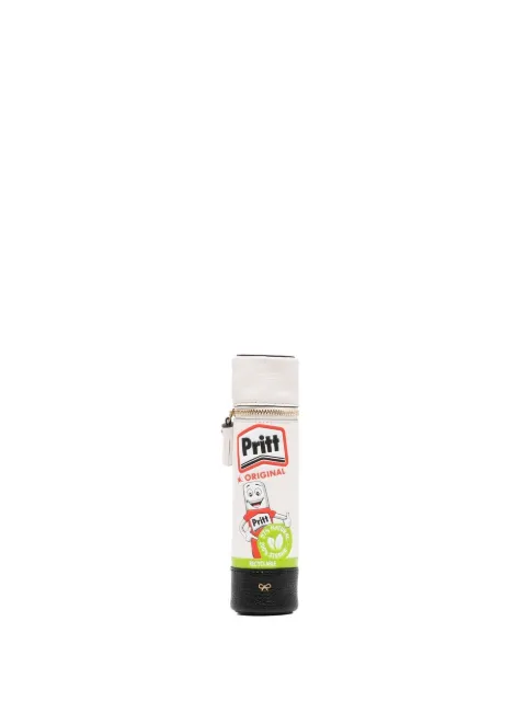 Anya Hindmarch Pritt Stick leather pencil case White 171304