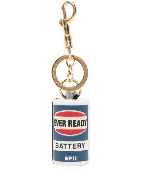 Anya Hindmarch Ever Ready Battery keyring White 171298