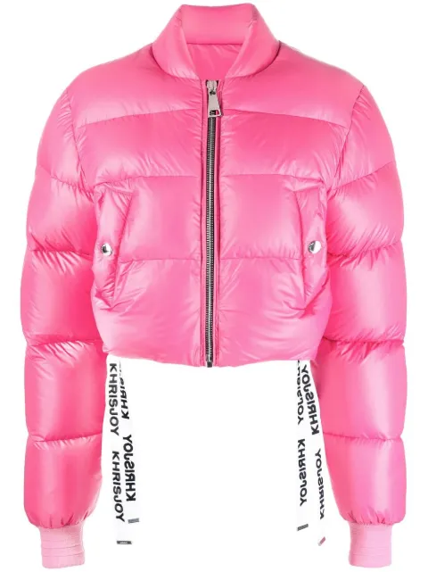 Khrisjoy cropped puffer jacket Pink DFPW007PRS