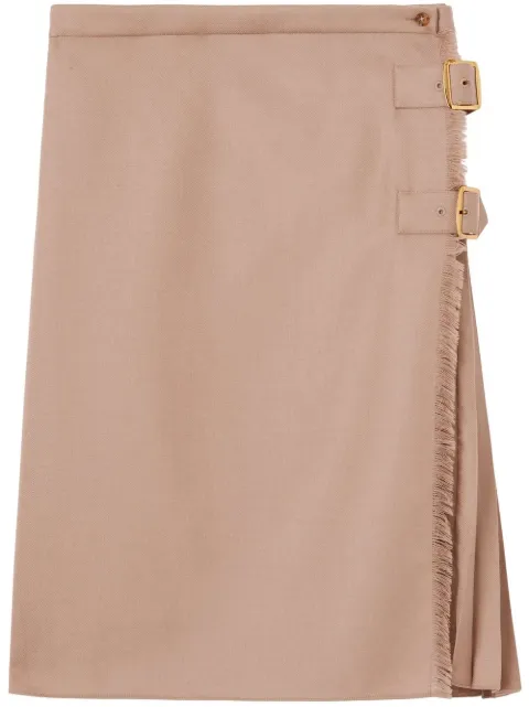 Burberry pleated panelled kilt Neutrals 8061914