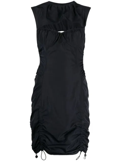 Monse cut-out drawstring-detail mini dress Black MR230226EVC