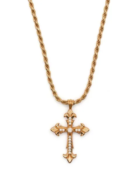 Emanuele Bicocchi Fleury cross-pendant necklace Gold DDCCN1G