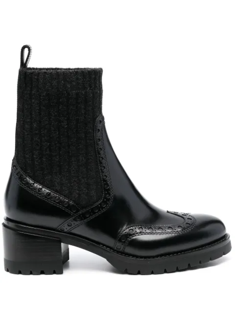 Santoni sock-style Chelsea boots Black WTDY59557SM1BOWO