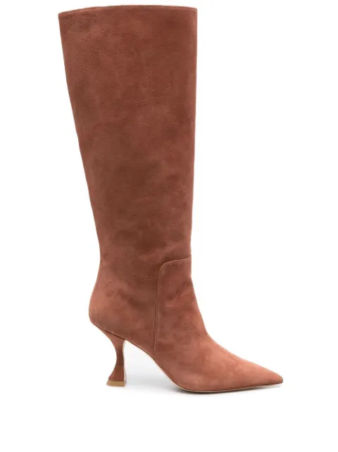 Stuart Weitzman pointed-toe high-heel boots Brown SC702SUE