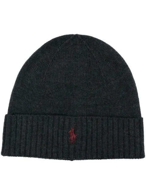 Polo Ralph Lauren embroidered logo beanie Grey 710886137004