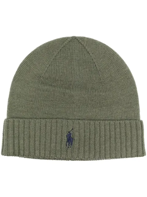 Polo Ralph Lauren embroidered logo beanie Green 710886137007