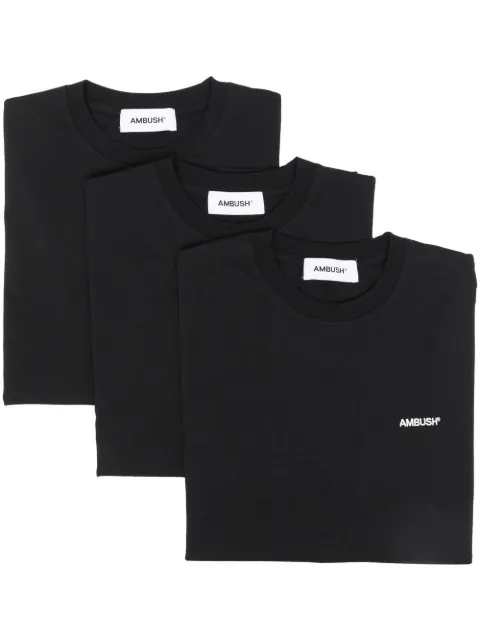 AMBUSH logo-print short-sleeve T-shirt Black BWAA035F22JER0011002