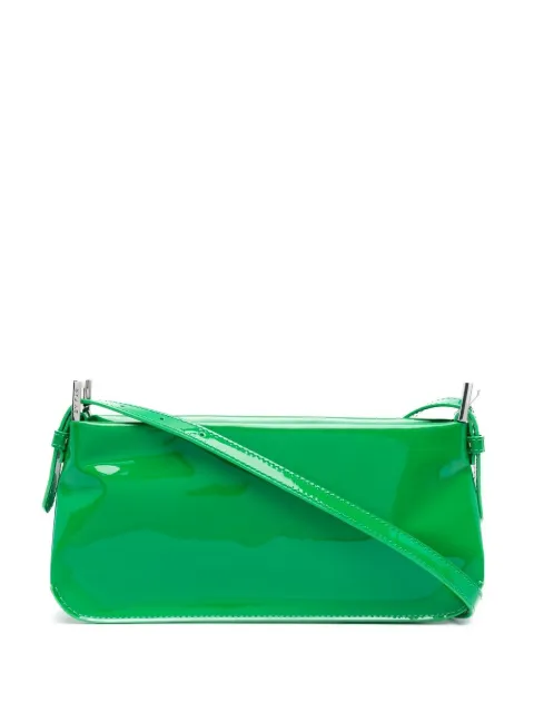 BY FAR Dulce patent leather shoulder bag Green 22FWDULSCNPMED
