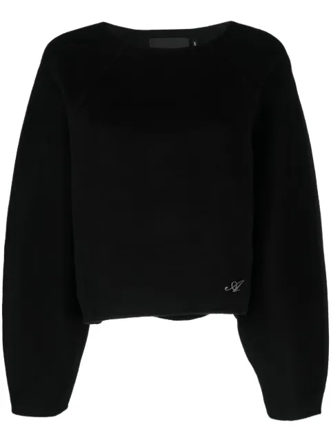Axel Arigato logo-embroidered jumper Black A0554001