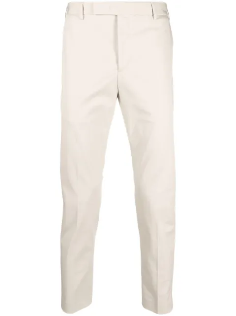 PT Torino tailored cotton trousers Neutrals COASX0Z00FWDNU34