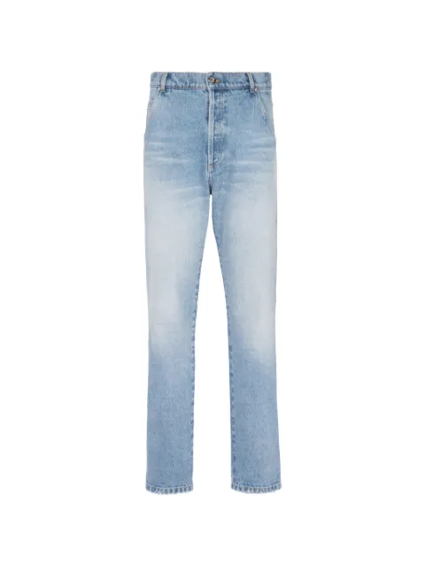 Balmain low-rise slim-fit jeans Blue AH1MM000DD09