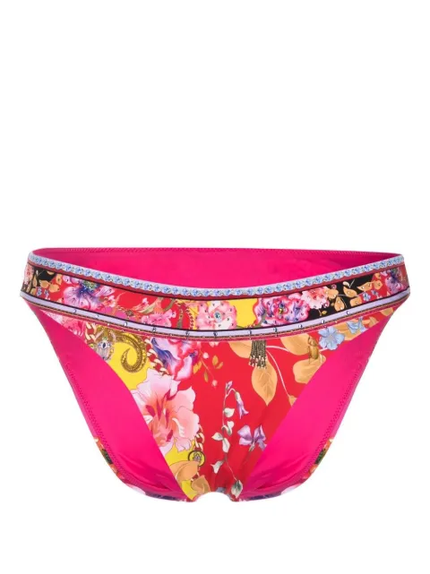 Camilla floral-print bikini bottoms Pink 00019580