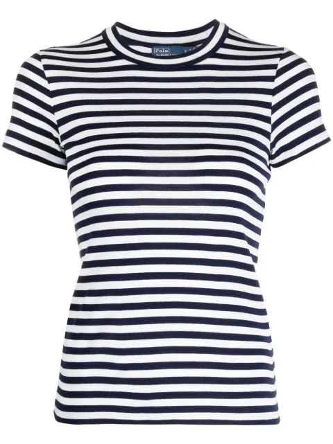 Polo Ralph Lauren stripe-print ribbed T-shirt Blue 211891520001