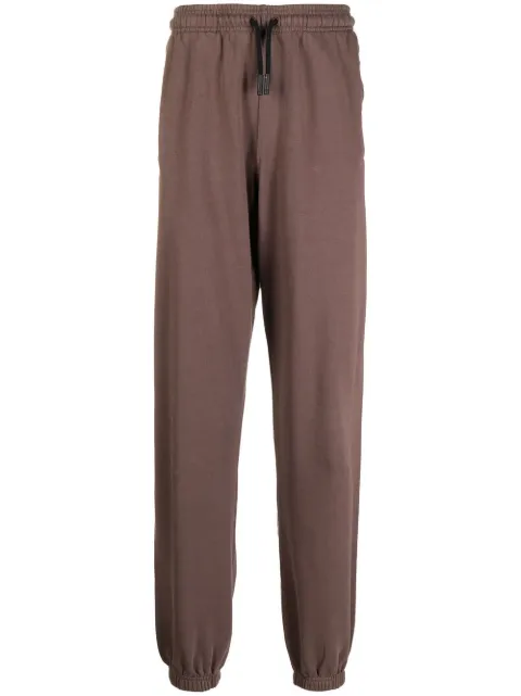 COUNTY OF MILAN drawstring cotton track pants Brown CMCH024F22FLE0022600