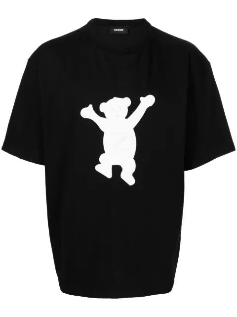 We11done teddy bear print T-shirt Black WDTT122849UBKBLACK