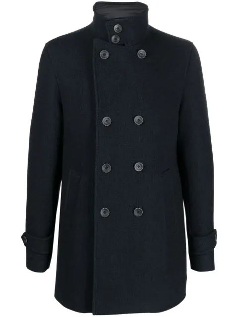 Herno double-breasted wool coat Blue PE000031U33345R