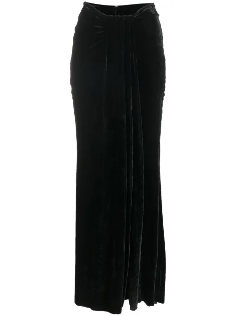 Blumarine slit-detail ankle-length skirt Black 2G111S
