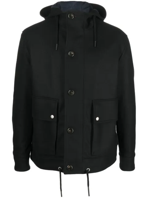 PT Torino buttoned hooded jacket Black TL2FBM020SPRLB04