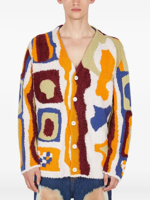 The Elder Statesman abstract-pattern cardigan Multicolour 220183