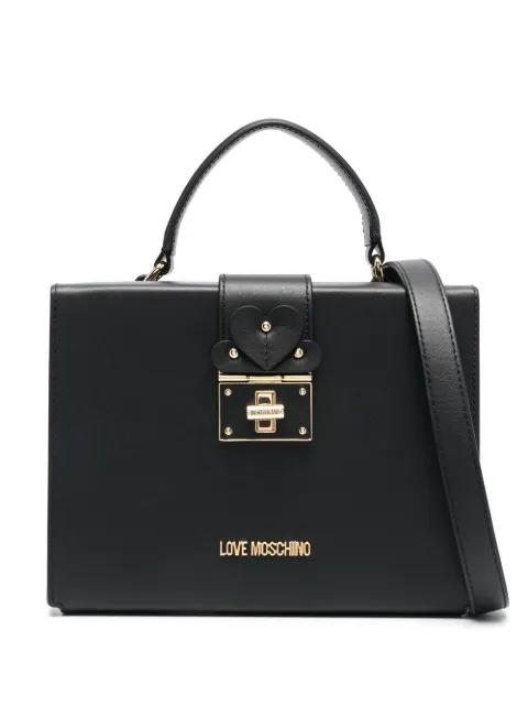 Love Moschino heart-motif tote bag Black JC4443PP0