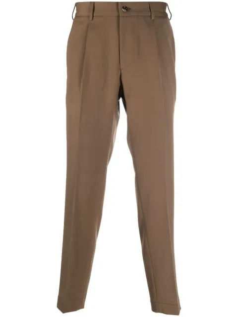 Dell'oglio tapered wool-blend trousers Brown IRNOE2968