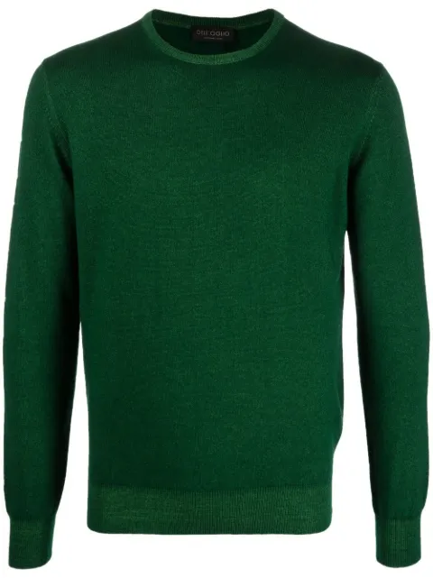 Dell'oglio crew-neck knitted jumper Green GC1MLWSC12V
