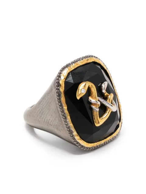 Zadig&Voltaire logo plaque ring Silver OWJW00541