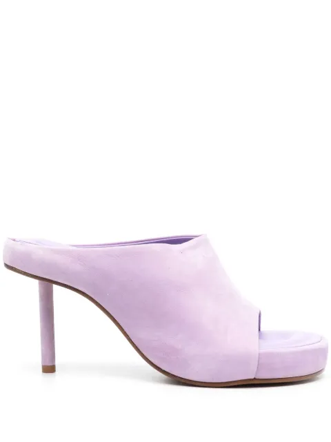 Jacquemus moulded calf-suede sandals Purple 223FO0324007