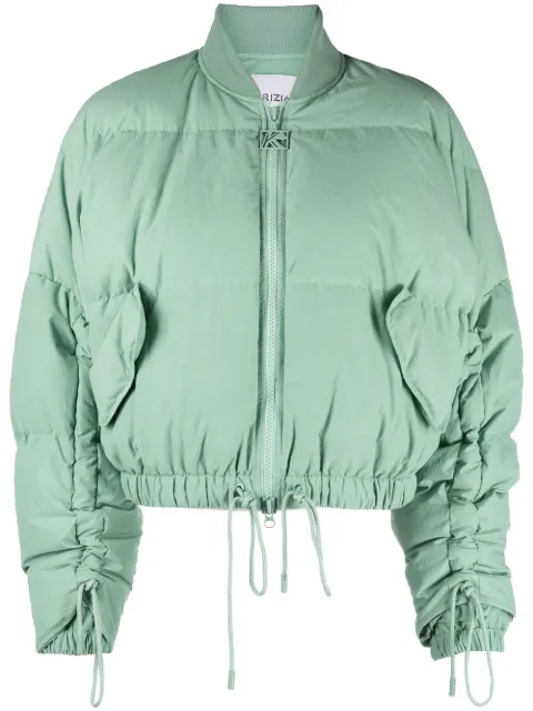 Krizia padded drawstring bomber jacket Green J1CX4111Y